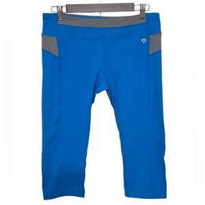 Blue and Gray Athletic Leggings
